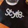 Exaggerated Rhinestone Letter Hair Clip - Simple, Fashionable, Versatile Style