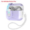 Shockproof Hard Protective Cover for AirPods Pro 2,Compatible with Apple AirPods Pro2 Case with Secure Lock Phone Holder