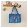 Women's Plush Kuromi & Cinnamoroll Tote Crossbody Bag - Cute Dog Tooth Design Handbag