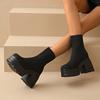 Mode Damenstiefel Mode Plateau Sport Sockenstiefel Damenmode Sexy Lässig High Heels Schuhe Damen Trend Elegant Slim Fit Sneaker