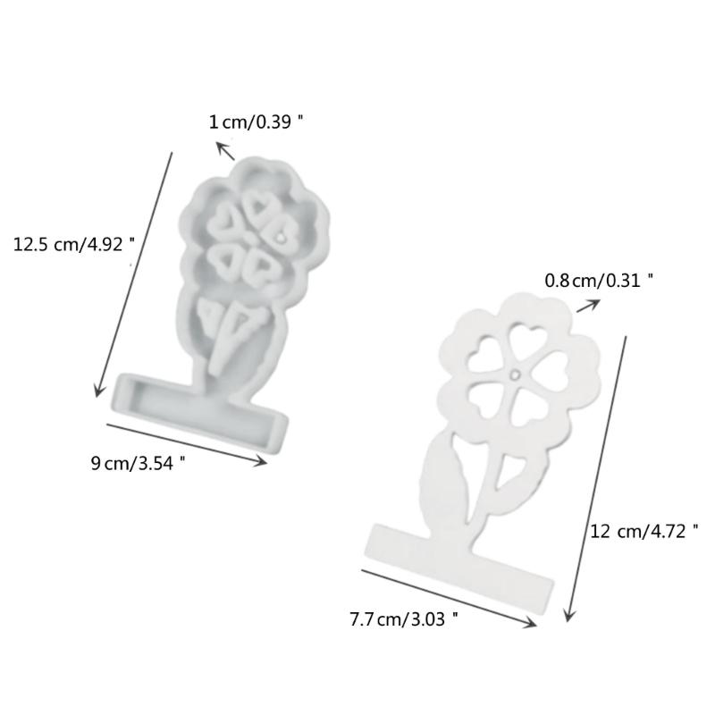Silicone Moulds Flower Candlesticks Resins Molds Candle Holder Silicone Molds DIY Concrete Castings Mould for Candle