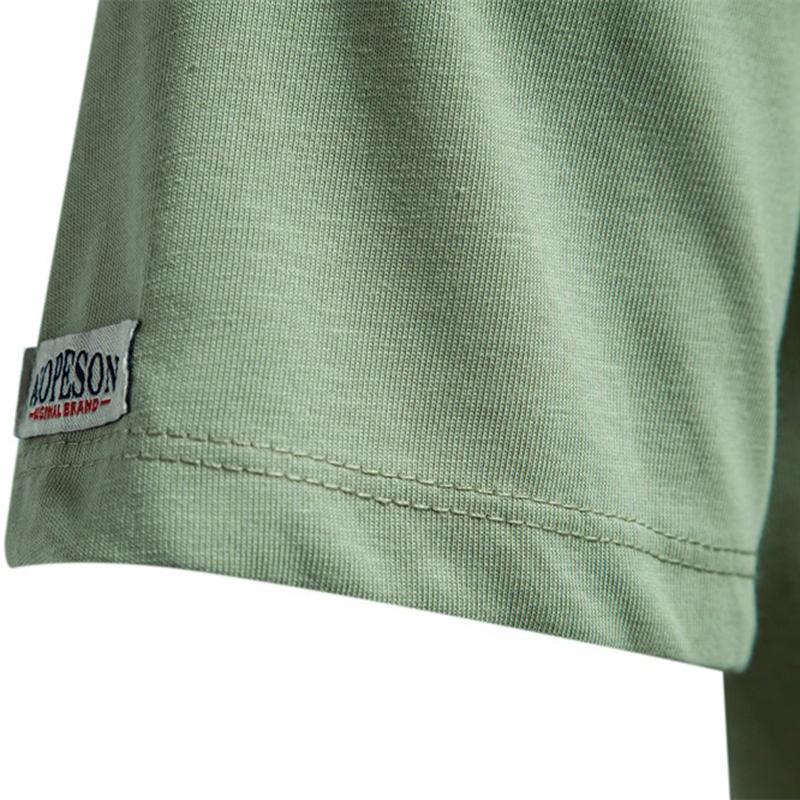 Men's Casual Loose T-shirt Crew Neck Short Sleeve Embroider Print T-shirt for Male Summer Breathable Lightweight Soft Shirt Work Vacation Pullover Top