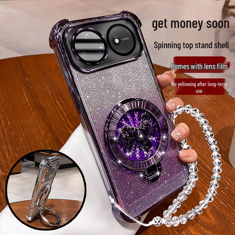 Huawei Nova15 Ultra Magnetic Suction Phone Case with Fidget Spinner Stand - New Model