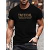 European Sizes Tactical Style Letter Star Print, New Arrivals for Spring, Short-sleeved Top, Casual Short-sleeved T-shirt