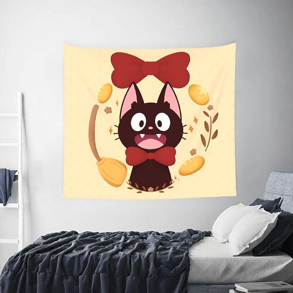 Anime Kiki’s Delivery Service cutecore Tapestry Bedroom Decoration Wall Hanging Blanket Tapestry Cool Stuff For Room