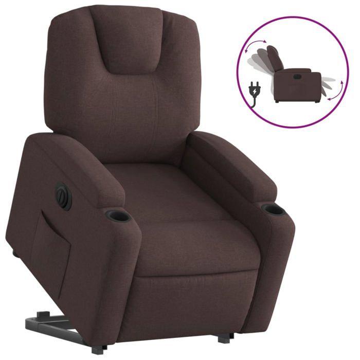 VidaXL Fauteuil Inclinable Électrique, Chaise de Relaxation avec Dossier et Repose-pied Réglables, Siège de Salon, Moderne, 3204397
