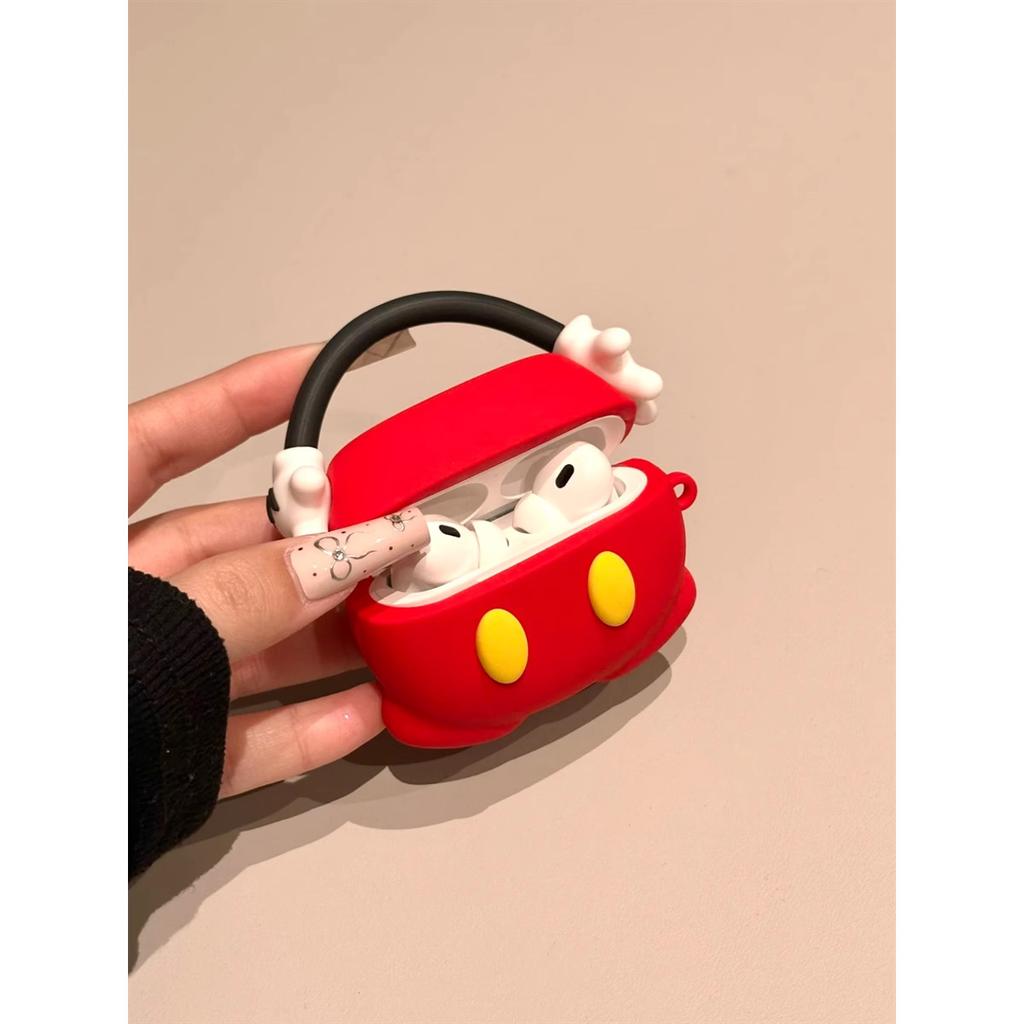 Cute creative three-dimensional Mickey airpodspro1 silicone protective case new 1st generation earphone case 1/1st generation soft 1