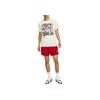 Nike Cartoon Buchstaben Print Rundhals Kurzarm T-Shirt Herren Tops Elfenbein FD1336-110