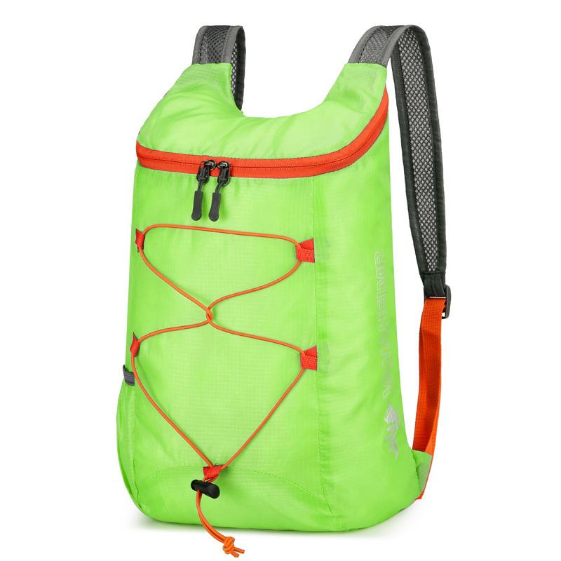 Multifunctional Lightweight Outdoor Folding Backpack Large Capacity Water-Repellent Nylon Sports Bag For Camping Hiking Travel