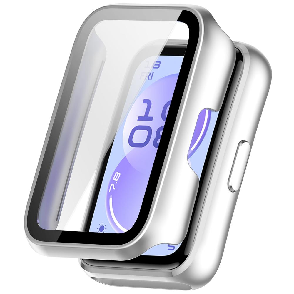 Smartwatch Protective Cover for Huawei band 11 /Huawei band 11 NFC PC Watch Case with Tempered Glass Anti-Fall Anti-Scratch Watch Case