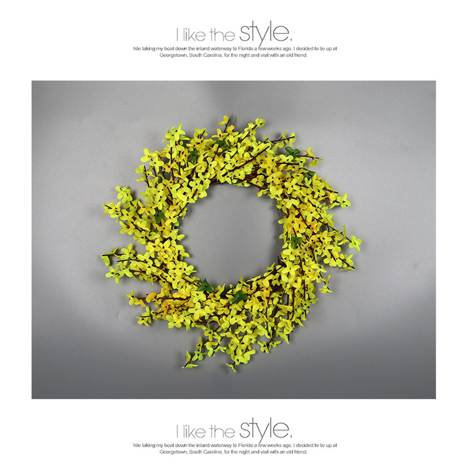 Зимний жасмин венок декоративный для входной двери реалистичный живой для гостиной дома Type 2