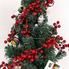 Artificial Red Raspberry Vine - Red Berry Wreath Christmas Decoration - Suitable for Holiday Fireplace Staircase Decorations