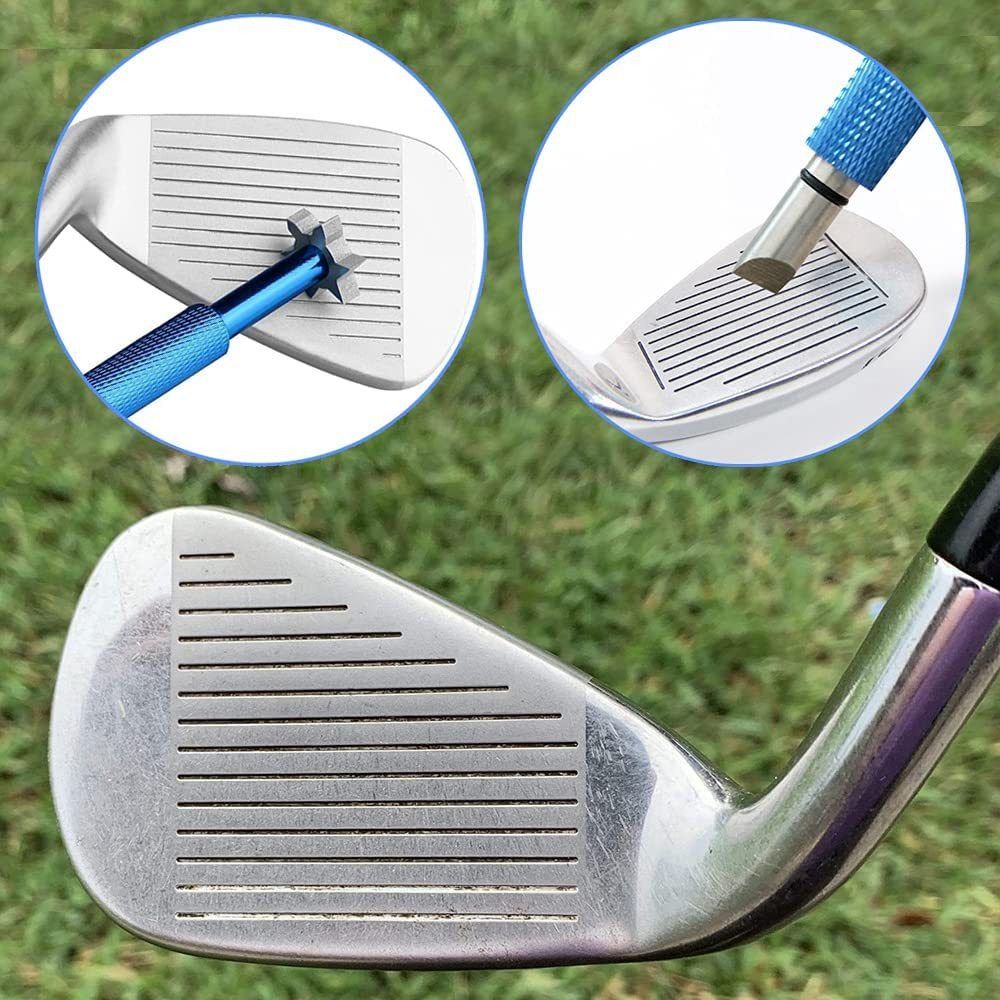 Aluminum Zinc Zinc Alloy Golf Club Groove Cleaning Tool Anti-slip Golf Club Groove Sharpener  For Irons