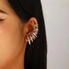 Simple Gold Silver Color Chest Bone Clip Earrings for Women Simple C Ear Cuff Non-Piercing Ear Clips Trendy Jewelry Accessories