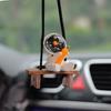 Cute Decoration Pendant Cartoon Astronaut Car Rearview Mirrors Hanging Pendant