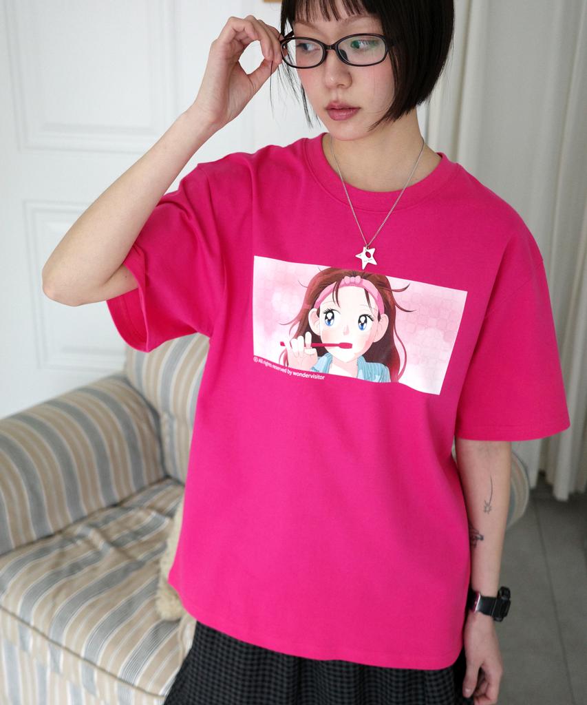 Wondeobijiteo Ss-Good Morning T-Shirt [Pink]