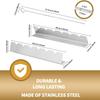 Skewers Kabob Rack Stainless Steel Reusable Barbecue BBQ Long Skewers Holder for Grill Meat Chicken