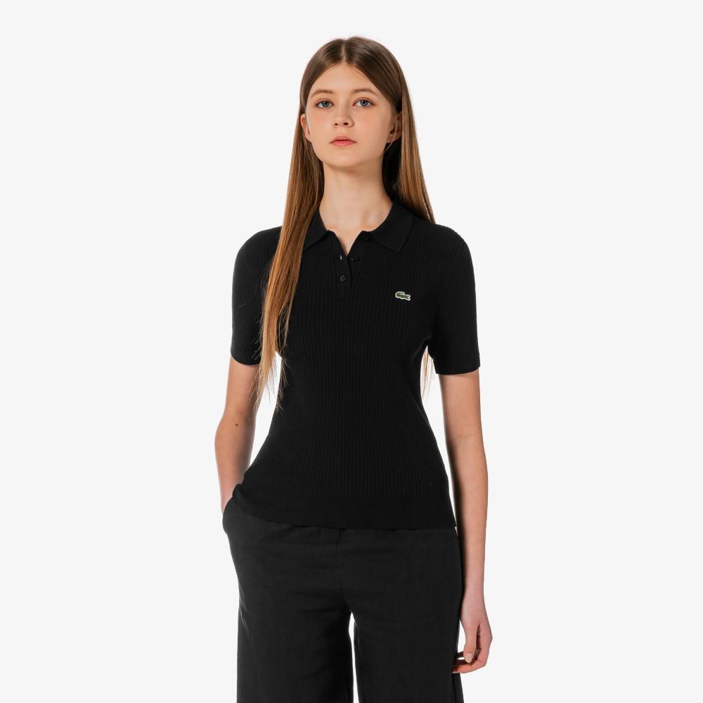 [Lacoste] Женский джемпер-поло в рубчик PF530E-56G031 36