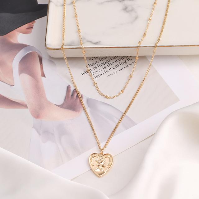 Silver Color Shining Crystal Butterfly Pendant Necklaces Double Layer Pendant Clavicle Choker For Women Jewelry Gifts