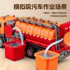 1:50 Sewage Suction High-pressure Cleaning Truck Alloy Metal Diecast Model Car Mini Car Party Home Birthday Gifts For Boyfriend