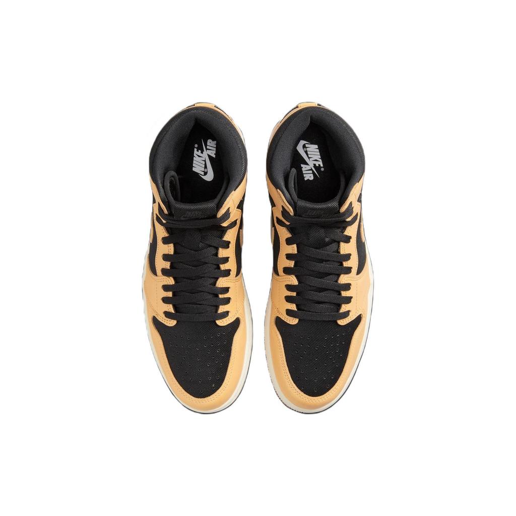 Air Jordan 1 Retro High OG Heirloom Unisex Sneakers Tan Vachetta-Tan Black 555088-202