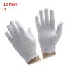 Pairs Health Care Anti Dust Comfortable Moisturising Etiquette Gloves 100% Cotton Work White Gloves