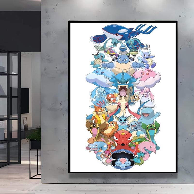 

Classic Anime Posters Pokemon Gengar Cartoon Character Images High Quality Canvas Printing Children s Bedroom Decor Gifts 21X30CMNo Framed