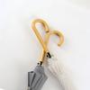 Long handle 16 bone umbrella Automatic umbrella Reinforced simple small fresh wooden handle sunny umbrella Advertising umbrella can be printed with