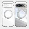 Magnetic Stand Glossy Clear Case For Google Pixel 10 Pro XL Pixel 10Pro 9A 9 Acrylic Hard PC Shockproof Protection Back Cover