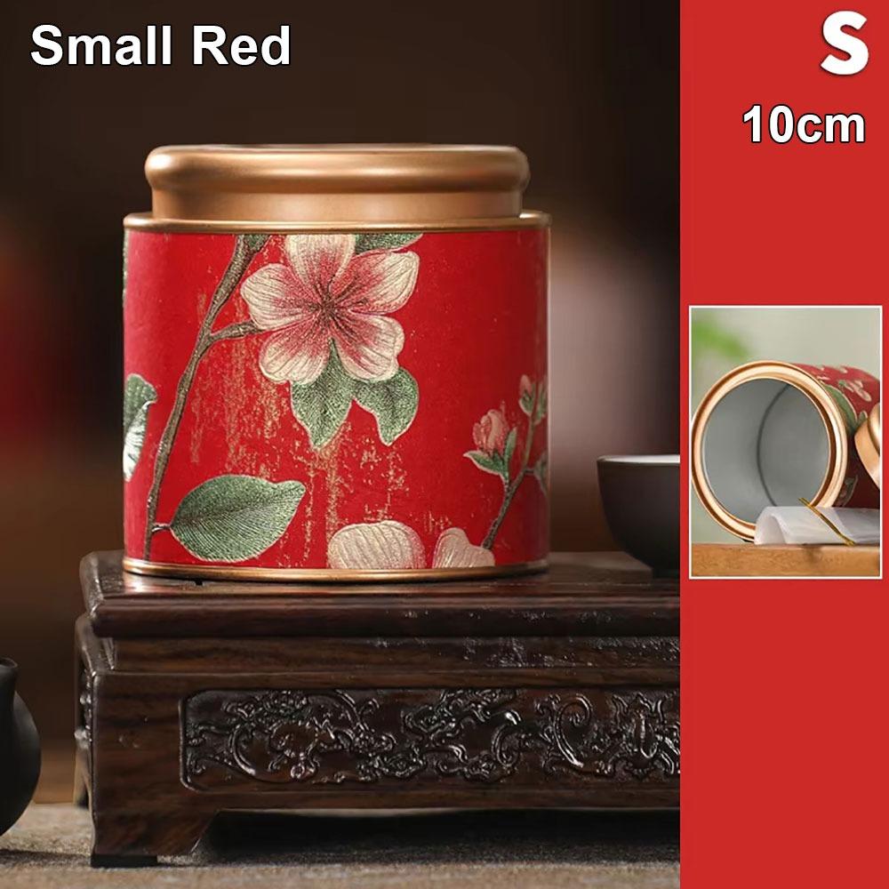 1Pcs Durable 10/19cm Empty Tea Can Green Black Tea Packaging Tea Sealed Jar Household Small Tinplate Storage Can