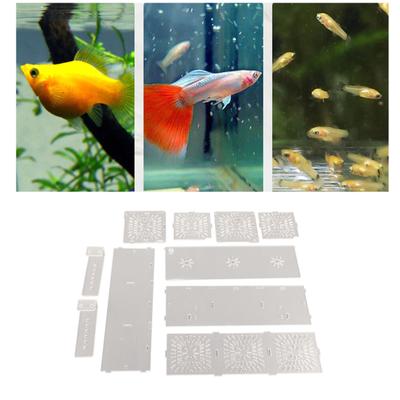 Acrílico Transparente Pecera Caja de Aislamiento para Cría Acuario Incubadora Soporte
