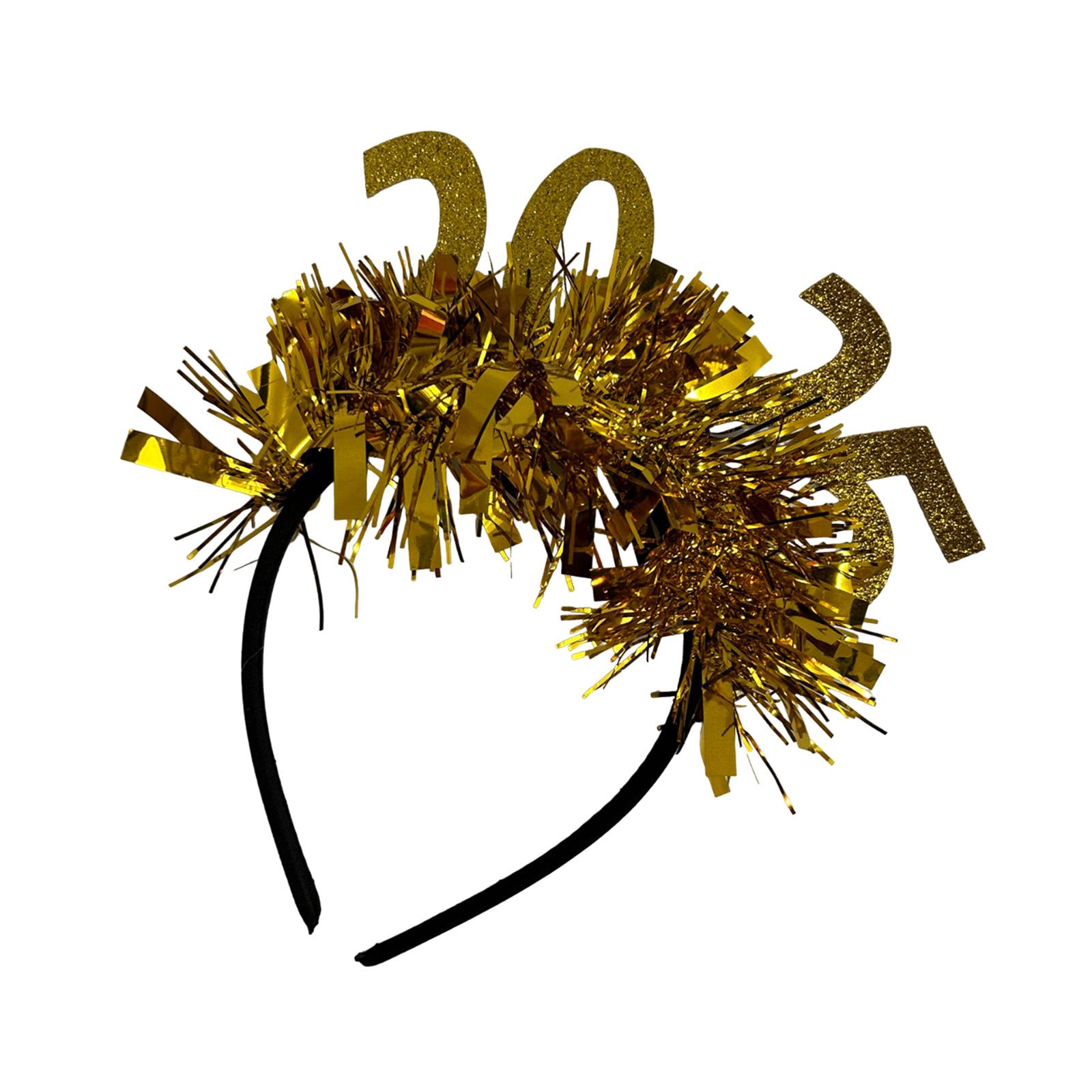 

New Year Party Headband Carnivals Party Sequins Garland Headwear for Adult Teens Glittering Festival Props Hairhoop A