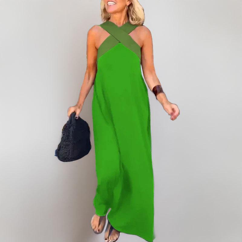 Frühling Neue Damenbekleidung Mode Schulterfrei Temperament Elegant Hals Kleid