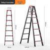 Folding A-frame Carbon Steel Ladder: Lightweight, Double-sided, Multi-purpose, No Installation Needed