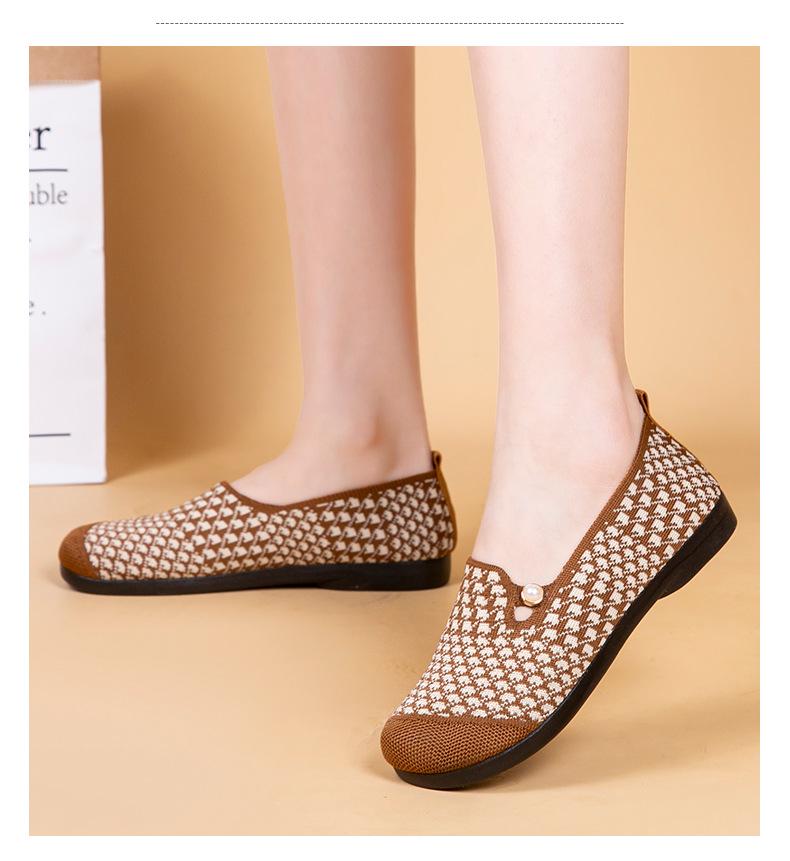Women's Retro Soft Sole Non-slip Flat Shoes - Comfortable Spring/Autumn Casual Shoes for Middle-aged & Elderly