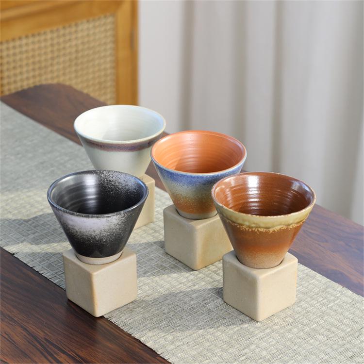 Japanese Pottery Mug Coarse Creative Ceramic Retro Coffee Cup Bestseller In Ins Style