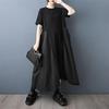 Short Sleeve Plus Size Vintage New In Dresses for Women Casual Loose Long Summer Dress