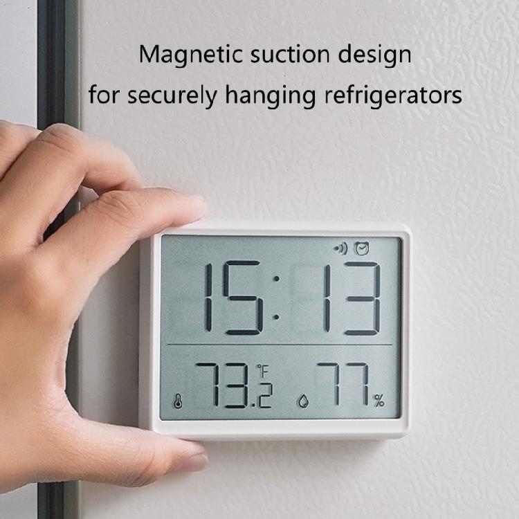 Contemporary Digital Wall Clock Date Temperature Stylish and Functional