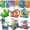 Blokees Pokemon Adventure Prologue Snorlax Cinderace Scyther Lucario Monster Action Figure Model Assembling Toys Birthday Gifts