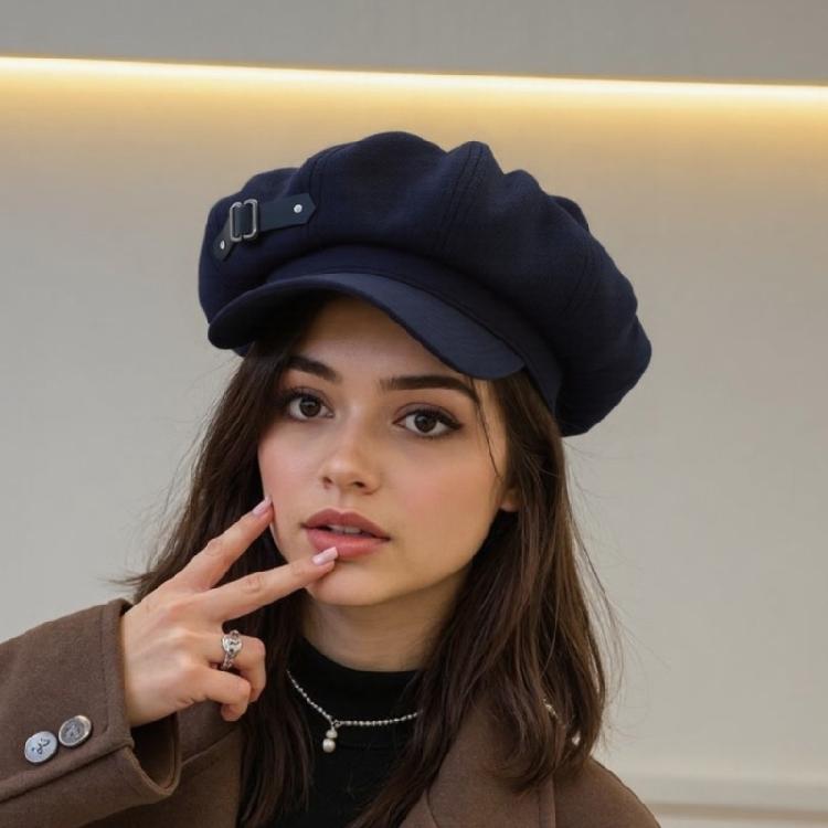 Novelty Stylish Cabbie Hat for Men Women Hat Dark Vintage Cabbie Caps Unisex Headwear Autumn Winter Hat for Daily Wear