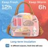 -border Crossbody Lunch Bag Large Capacity Lunch Bag Multifunctional Handheld Lunch Bag Insulated Bag Bento Bag