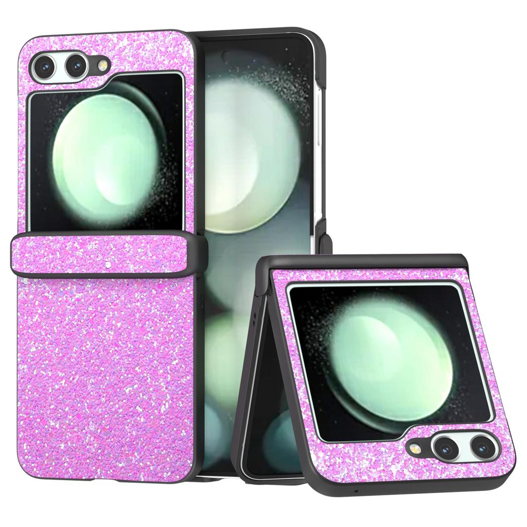 For Samsung Galaxy Z Flip7 FE 5G/Z Flip6 5G Easy Folding Wholesale Phone Case PC+PU Leather Phone Shell