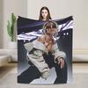 Soft BlanketKids Adult Camping Singer TINI STOESSEL Futtura Album  Throw Blanket Flannel Bedspread Couch Chair Sofa Bed Funny