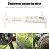 MTB Bike Chain Wear Indicator Ruler Bicycle Chains Gauge Measurement Checker Cycling Repair Tool Caliper Bike Cycling Parts