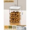 Creative Press Type Sealed Jar Kitchen Cereal Nut Storage Box Transparent Spice Spice Food Storage Jar Sealed Container Decor