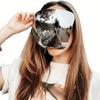 [Stylish Motorcycle Mask] Stylish Multicolor Full-Face Motorcycle Riding Mask | Adjustable Straps,Durable Plastic, Unisex Safety Gear, Party Accessory