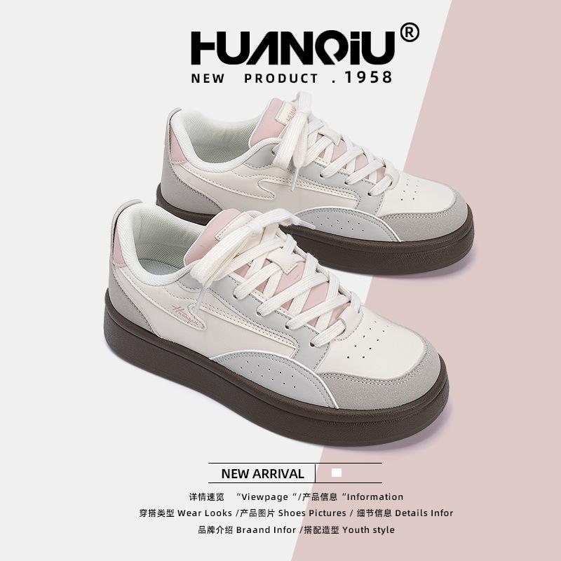 Global women's shoes thick-soled heightening little white shoes women's ZHQ68299 summer new women's shoes Korean version of student breathable board