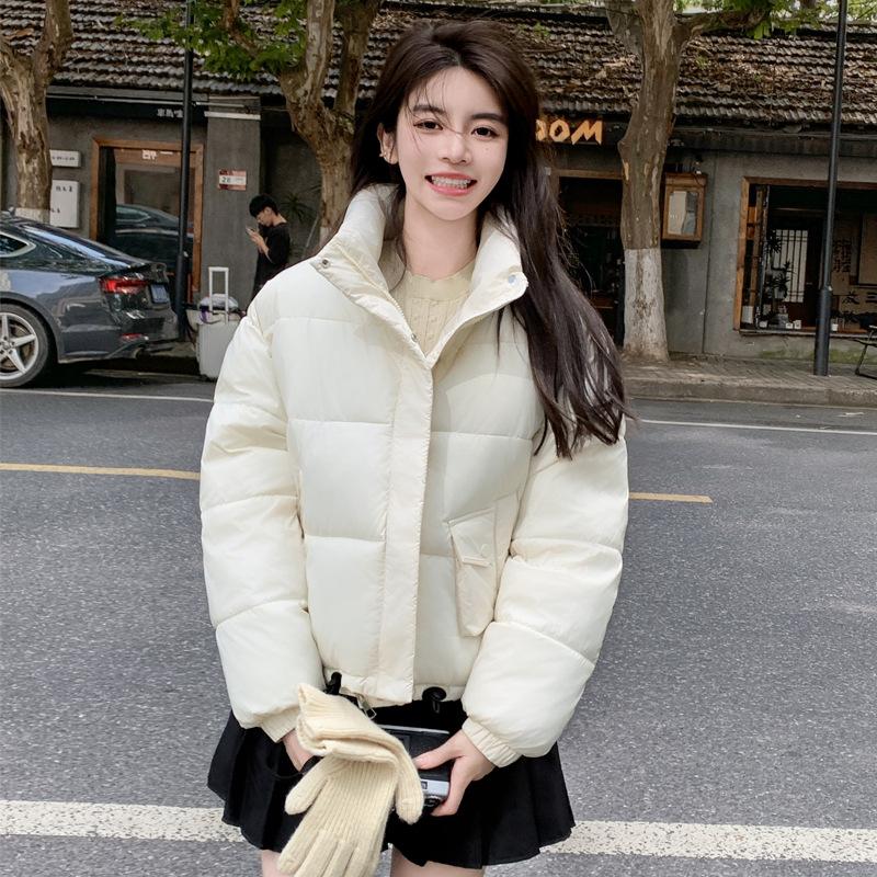 2025 new winter Korean version short slimming down cotton temperament plus-size cotton jacket women's cotton jacket