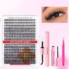 Eyelash Book: Large Capacity False Eyelashes Pack with 640 Clusters in 30D/40D/50D Styles
