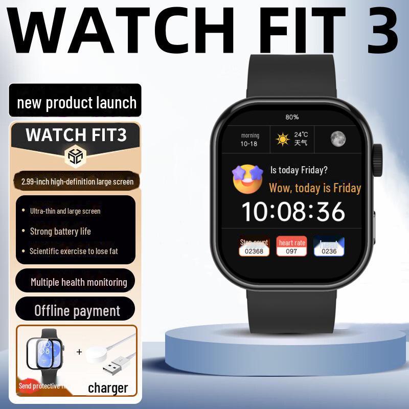 

Watch Fit3 Smart Sports Браслет с функцией Bluetooth Calling для студентов и пар